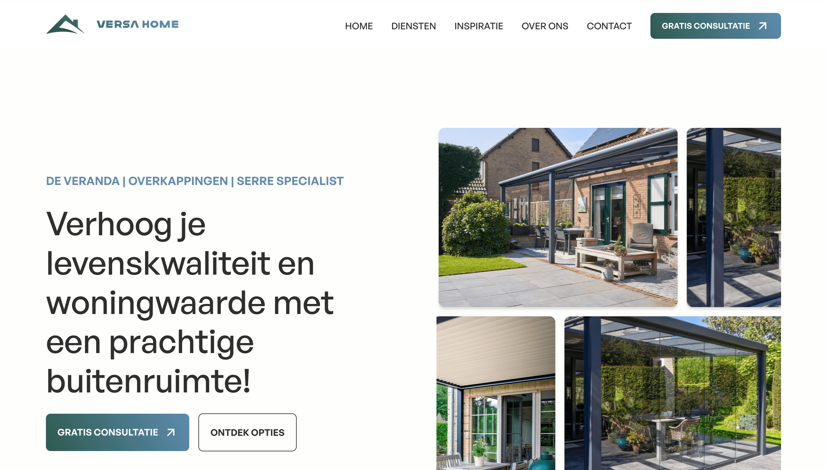 Versa Home website by Weblyfe