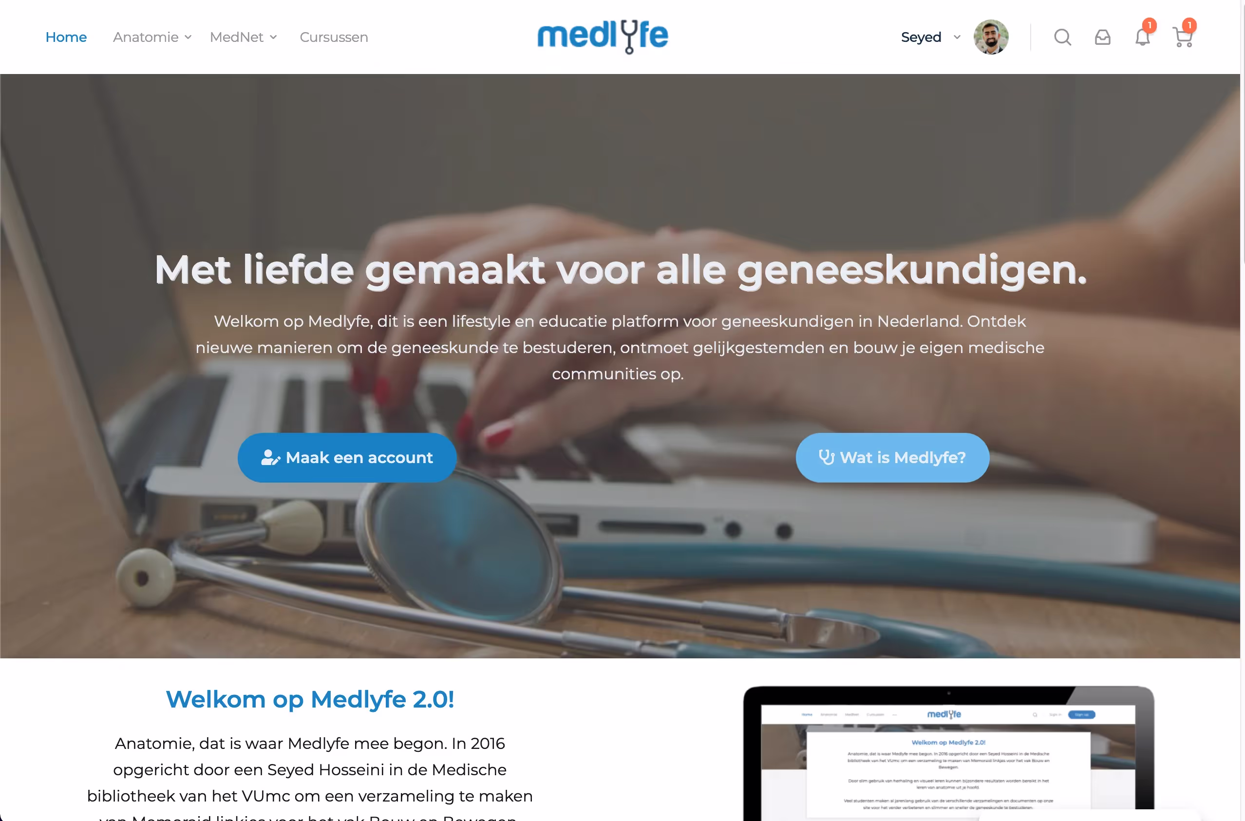 Medlyfe website by Weblyfe