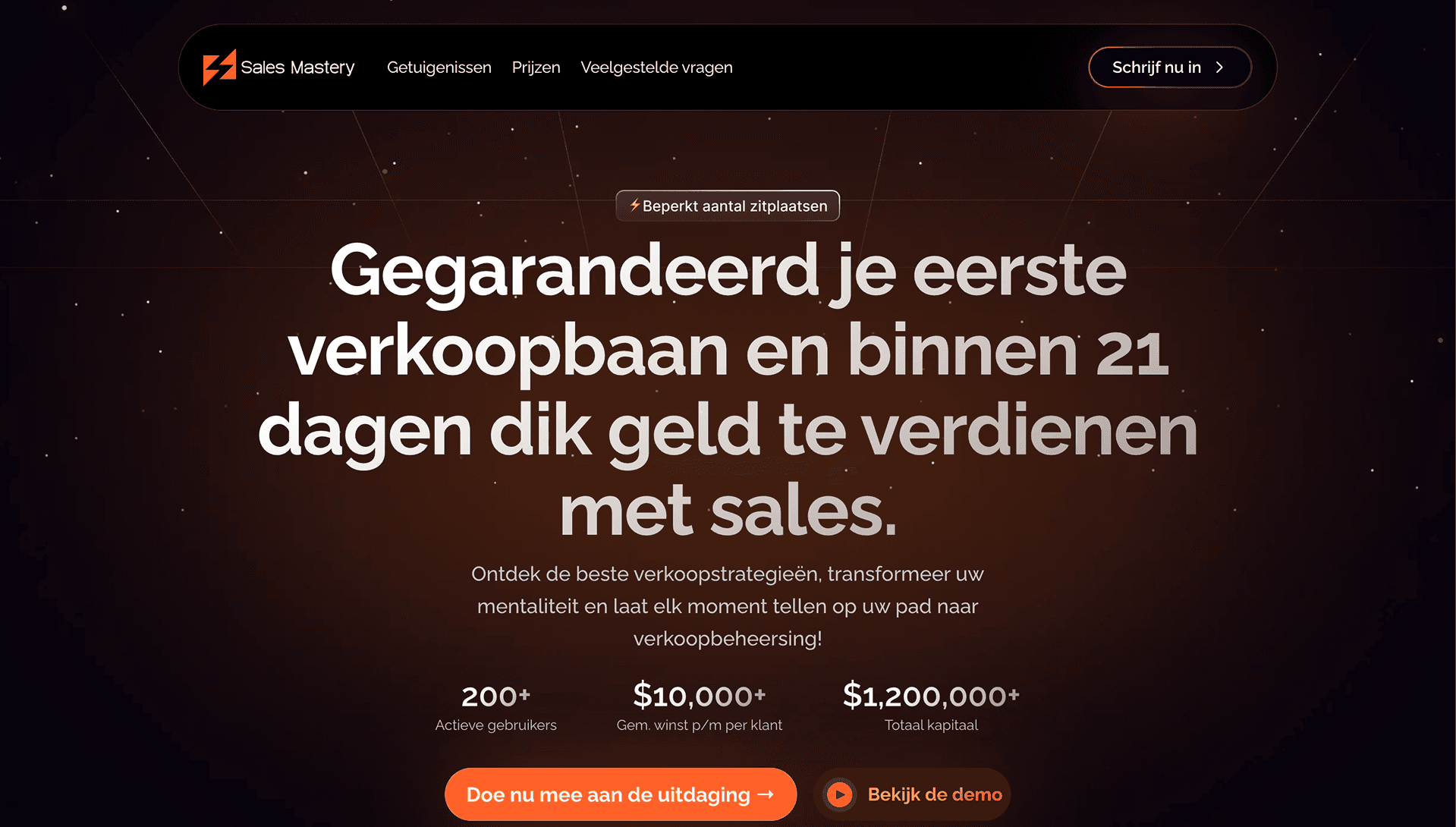 Sales Mastery website by Weblyfe