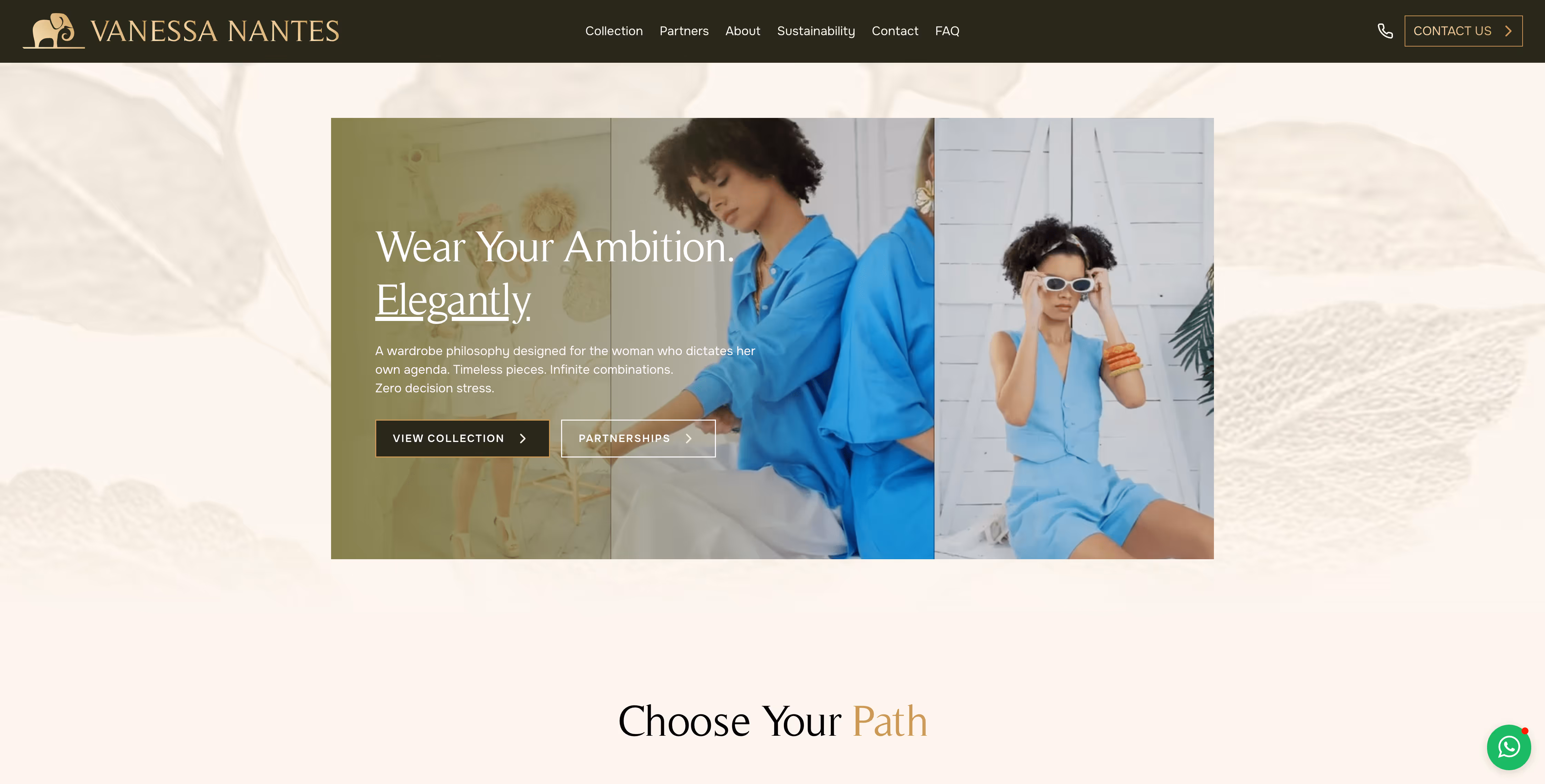 Vanessa Nantes website by Weblyfe