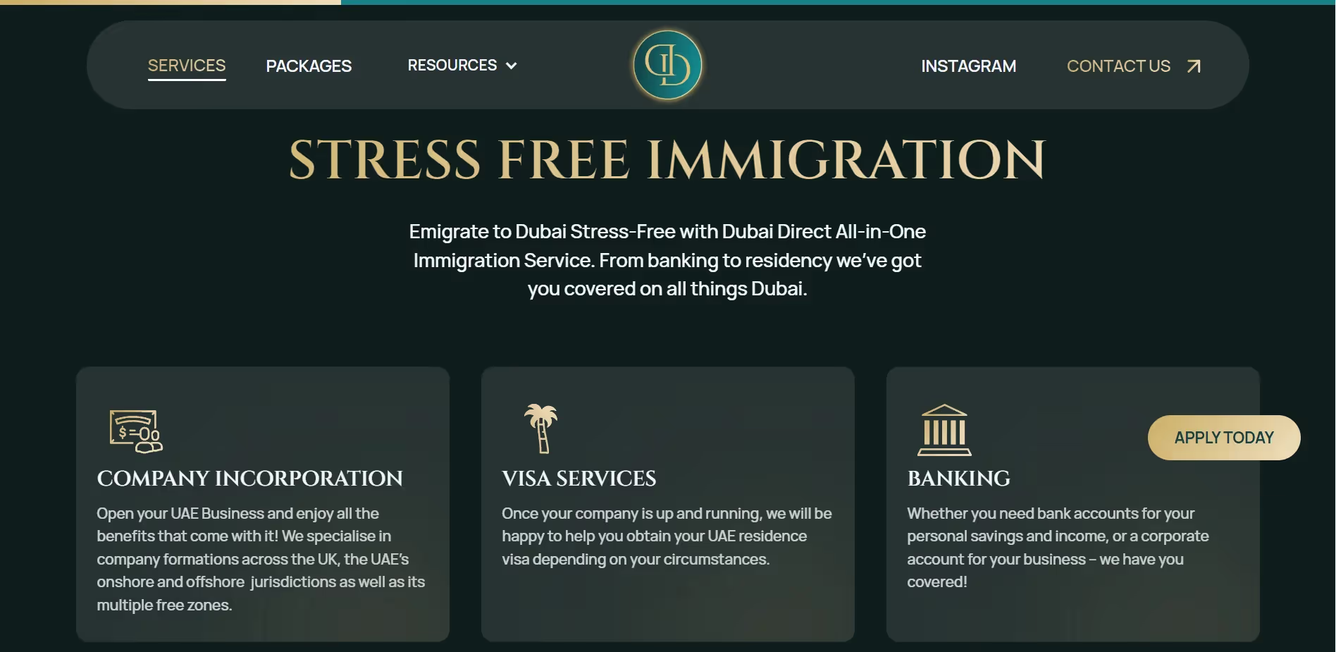 Dubai Direct website by Weblyfe