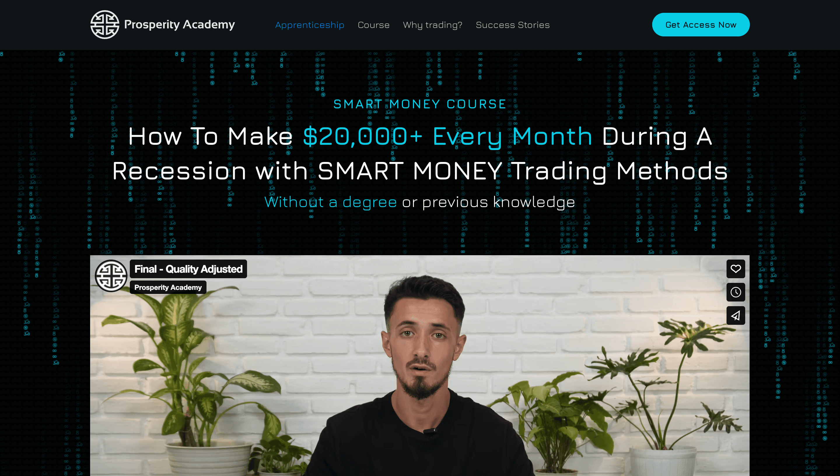 Prosperity School website by Weblyfe