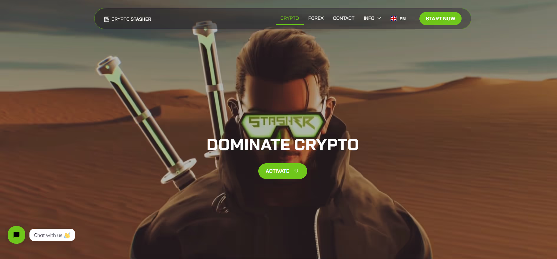 Crypto Stasher website by Weblyfe
