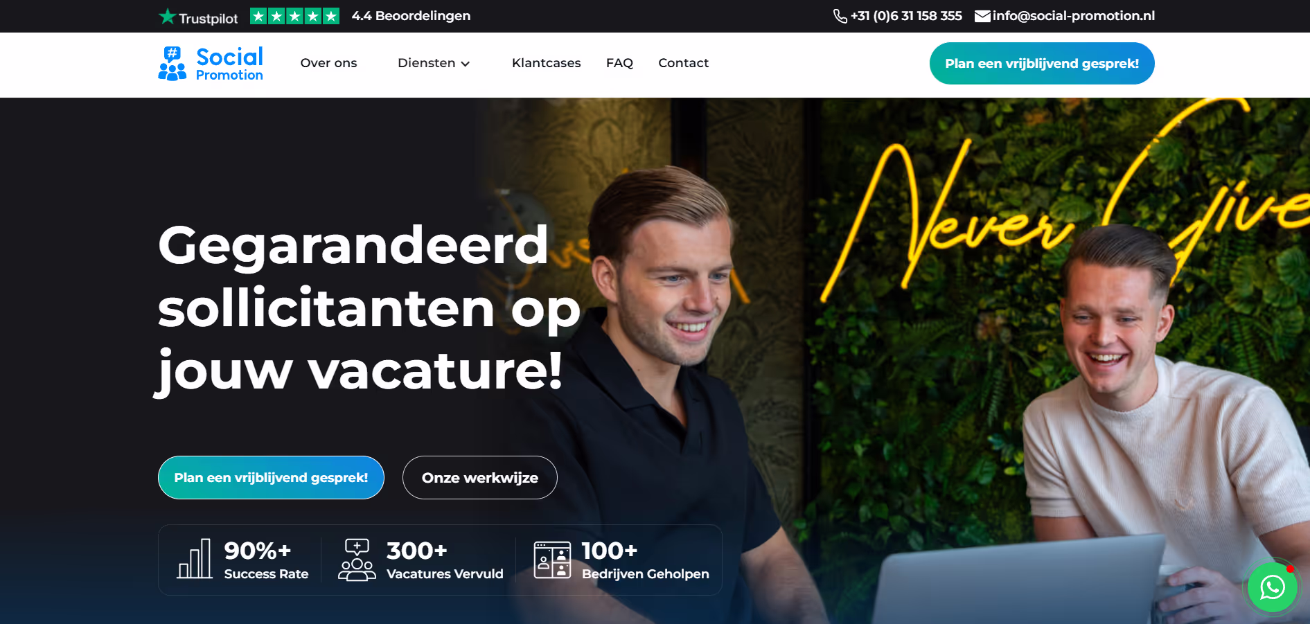 Social Promotion website by Weblyfe